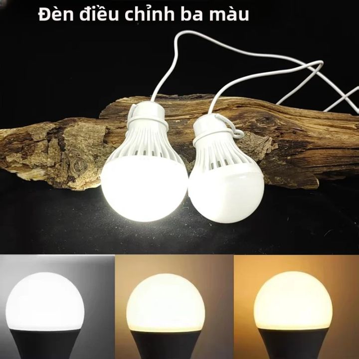 Đèn Cắm Trại LED 5V, Bóng Đèn Khẩn Cấp USB, 3 Màu Có Thể Điều Chỉnh Độ ...