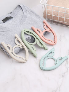 Travel Folding Hangers Portable Travel Business Trip Multifunctional Hang the Clothes Handy Gadget Student Dormitory Airing Underwear Socks