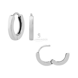 Huggie Hoop Earrings ต่างหูห่วง (คู่) สแตนเลส เกรด 316L