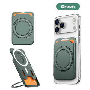 elough | 360 Rotating Ring Phone Stand Magnetic Phone Holder Built-in Card For iPhone 17 Pro Max Samsung Xiaomi Suitable Wallet Case