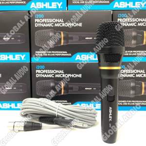 Microphone Kabel Ashley I200 Hitam Seriaes Original Mic Cabel Black i200 i 200 Bagus Murah ( Bisa COD )