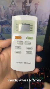 Remote điều khiển máy lạnh điều hòa GREE . Đồ bấm máy lạnh GREE . Tặng kèm pin sử dụng