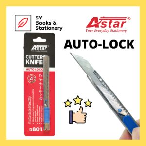 ASTAR Metal Auto-Lock Cutter Knife D801 (Use 80mm x 9mm x 0.4mm Blades)