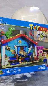 SSP  DIY 375pcs Building Bricks Set Create Build Imagine with All Your Toys Toy Team Bricks Blocks toys