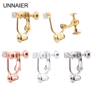 UNNAIER Spiral Ear Cuff Womens No Piercing Diamond Ear Cuff Converter DIY Material Kit Earring to Ear Cuff Transformation