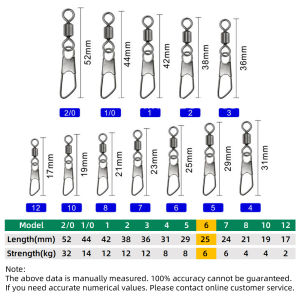 DNDYUJU 100pcs Stainless Steel A-type Pin Brass Fishing Bearing Rolling Swivels Carp Fishing Accessories Fishing Lure Connector