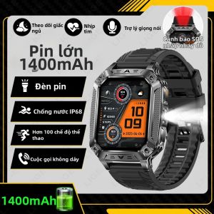 LIGE | Đồng Hồ Thông Minh LIGE 2026 Với Pin Siêu Khủng 1400mAh Chống Nước IP68 Gọi Bluetooth Màn Hình HD 2.01 Inch Theo Dõi Nhịp Tim Dành Cho Hoạt Động Ngoài Trời