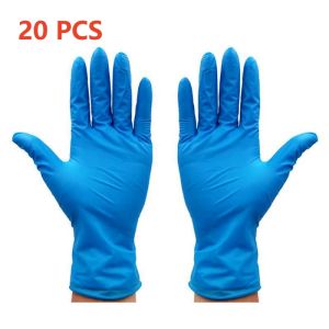 20/50/100PCS Blue Nitrile Gloves Disposable Safety Work Gloves Non Sterile Kitchen Gardening Tattoo Insdustrial Protective Glove