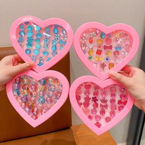 gumahus | Girls Jewelry Set with Imitation Diamond Crystal Gemstone Rings