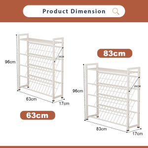 Innohut Rak Kasut Logam Pengatur Kasut Logam Multilayer Narrow Space Metal Shoe Rack Shoe Shelf Shoe Organizer