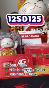 ( 500GB/THÁNG ) SIM 5G Viettel Trọn Gói 1 năm dùng toàn quốc 12SD90 12MXH100 6MXH80Y 12MXH80Y 6SD125 12SD125 12T5G125 6T5G125 Không Giới Hạn Lưu Lượng DATA DÙN THẢ GA - CHƯA KÍCH HOẠT.