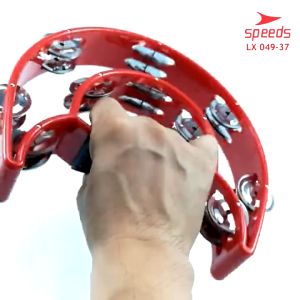 SPEEDS Alat Musik Tamborin Double Ring Plastik Kecrekan Tambourine 049-3