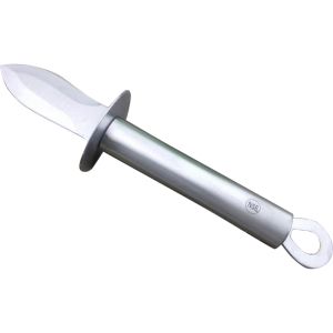 Stainless Steel Oyster Knife Seafood Shell Opener Scallop Tool Kitchen Gadget with Hand Protection Feature