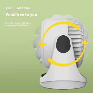 KS 280° Rotating Air Circulation Fan with Adjustable Wind Direction