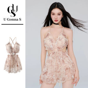 ชุดว่ายน้ำเครื่องแต่งกายเซ็กซี่แขนกุดเอวสูงชุดเบาะหนึ่งชิ้นของผู้หญิงเสื้อผ้าแฟชั่นชุดชายหาดชุดคลุมดีไซน์ใหม่2025