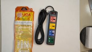 Ổ cắm LiOA 4 lỗ 3m 4D32N kéo dài đa năng 3 chấu chính hãng