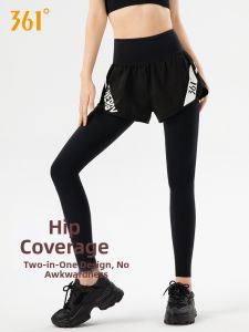 361° | High Waist Lift Tummy Yoga Pants Fake Two-piece