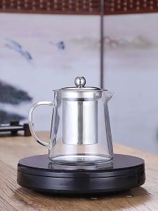 [Giá Sốc] Bình pha trà thủy tinh chịu nhiệt có Lõi lọc trà và Nắp bằng inox 304 Bình trà Ấm pha trà thủy tinh chịu nhiệt BT-05 Dung tích 450ml - 1300ml