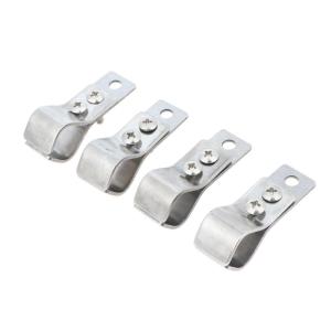 【SY】】4/8pcs Pulley Small Clamp Heavy Hinges Shade Accessori Adjustable Stainless Steel Pipe Clamps For Sunshade Net Installation