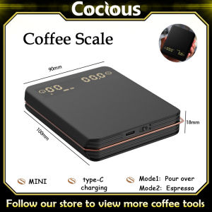 2kg/0.1g Coffee Timer Units with Tare Function Digital Kitchen Scale Multifunction Food Scale Mini Coffee Scale Portable Mini Size
