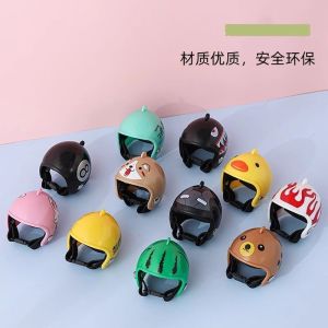 Chicken Helmet Parrot Protection Headset Doll Hat Draft Duck Headwear Anti Peck Photo Decoration Pigeon Safety Cap Accessories