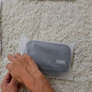 Tas Gadget Double Layer Organizer Pouch Canvas Kabel HP Powerbank G1058