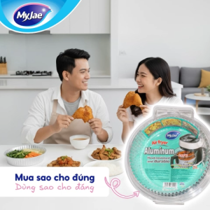 Giấy bạc lót nồi chiên không dầu MyJae (Dạng tròn)