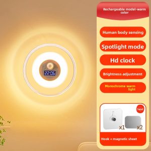 Xlys | Wireless Drill-Free Bedside Night Light with Remote Control and Smart Sensor