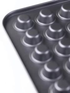 24 Holes Kitchen Baking Tray Mini Muffin Cup Cake Baking Pan Non-stick Easy-to-clean Brownie Molder