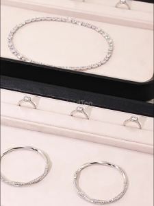 Oirlv | Oirlv Leather Jewelry Tray Jewelry Display Props Ring Necklace Pendant Velvet Jewelry Storage Tray Viewing Tray Pendant Plate