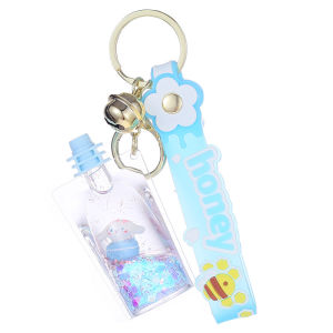 Floating Sand Bottle Jade Gui Dog Keychain Cute Couple Keychain Pendant