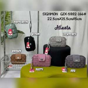 Terbaru Pouch/Tas Selempang Wanita Sighmon Kanvas SGH5802 (2Tali) 2res