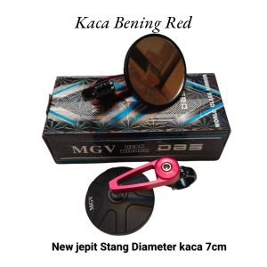 Spion Bulat Jepit Stang Supermoto Diameter kaca 8cm Crf150 Klx150 Wr Xsr Tiger Byson Sepeda listrik Dill Bisa Jepit Semua Stang Stdr