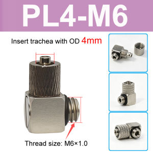 10-100 PCS 3mm 4mm 5mm 6mm OD Male Thread Mini Pneumatic Pipe Connector Screw Through Quick Fitting Air Tube Fast Twist Joint