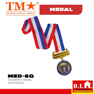 Do It Home TM Academic Medal 6cm Gold MED-6G
