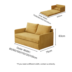 Cozylant Cookie Kid Sofa/Sofa Bed for Living Room / Day Bed / Floor Bed / Blue Yellow Cream / Multifunctional Sofa / Lazy Sofa for Study Room