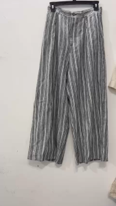 Quần ống rộng nữ hàng si V.I.P  - uni Nhật (Secondhand) Chất liệu size ghi trên hình