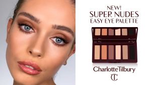 Charlotte Tilbury Super Nudes Easy Eyeshadow Palette 8.2g Limited Edition Flattering Nude-Toned Smokey Eye Look