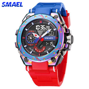 SMAEL Hyun-chae Mens Chronograph Watch: A Multi-function Dual Display Sports Shock Watch