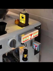 KINGREADY LED Convenience Store Light Box Fridge Magnet Coffee Shop Lawson/711/Family Mart Luminous Fridge Decor