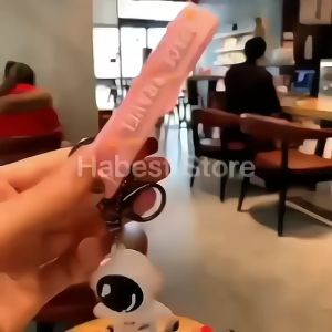 Cartoon Planet Trip Astronaut Keychain Cute Spaceman Couple Chain Soft Glue Small Key Ring Pendant