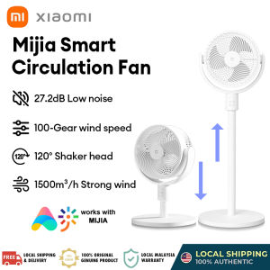 Xiaomi Mijia Smart Air Circulation Fan Dual Mode Smart DC Inverter Desktop Floor Fan Air Cooler Mute Vertical Fan Standing Fan