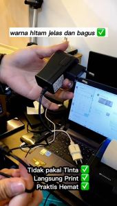 Paket 10 Roll Kertas Struk Setruk Thermal / Thermal Otani 58mm / Termal Otani 58 mm / Ukuran Otani 57X40 / 57X41 / 58X41 / 58X40 Print Tanpa Tinta Murah Berkualitas Kertas Putih Warna Tulisan Hitam Pekat Print / Perint 57mm / 57 mm