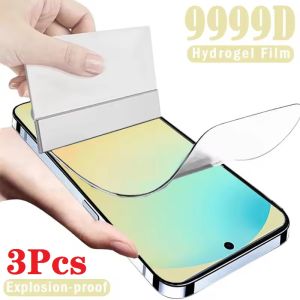 3Pcs Full Cover Hydrogel Film For Samsung Galaxy A06 A16 A50 4G 5G Screen Protector