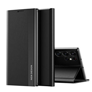 Business Leather Texture Stand Case For Samsung Galaxy S26 S25 S24 S23 S22 Ultra Plus Full Body Protection Flip Magnetic Cover