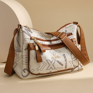 Túi Đeo Chéo Da Mềm Thời Trang Cho Phụ Nữ Túi Đeo Vai Đơn Dung Tích Lớn Nhiều Lớp Cho Mẹ Chất Lượng Cao