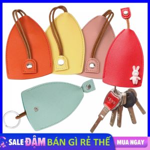 Túi Ví Đựng Chìa Khóa Xe Ô Tô Chất Liệu Da Pu Chống Thấm Hình Thỏ Xinh Xắn - Túi Móc Khóa Đa Năng Móc Khóa Xe Hơi