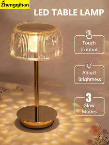 LED Table Lamp Touch Sensor Night Light USB Rechargeable Portable Bedroom Night Light Wireless Reading Lamp Restaurant Hotel Bar