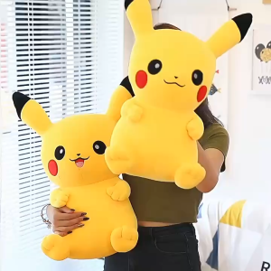 【SG-spot】Pikachu Plush Toy Genuine version Plush Doll Soft Pikachu Elf Sleep Throw pillow doll