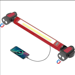 Powerful Magnetic LED Work Light 5200mAh Battery Rechargeable Battery Underhood Work Lamp Bar For Car Repair Outdoor Lighting